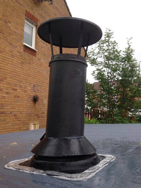 Colour matched twin wall flue pipe