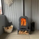 Stove installed in a summerhouse