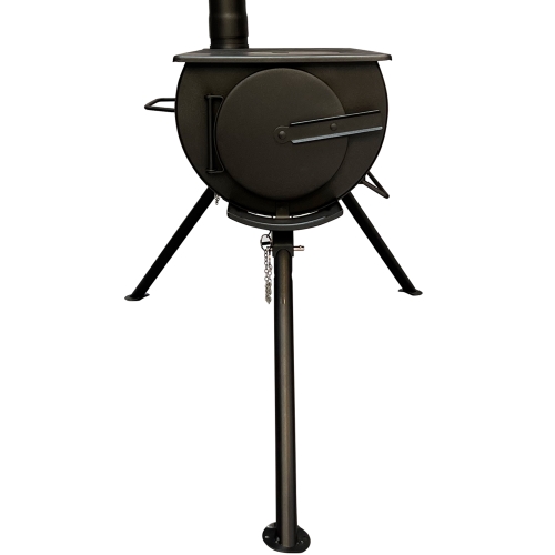 Bell tent stove with legs