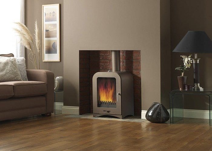 A wood burning stove installed in Bristol