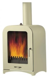 Woodburning stove Almond cream colour stove