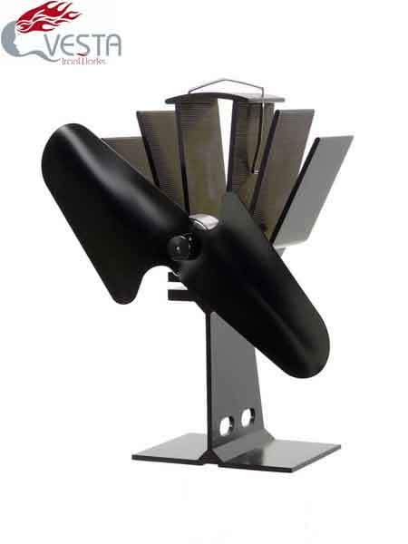  Meihu Heat Powered Wood Stove Fan Double Motors Non