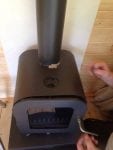 Stove installed in Summerhouse