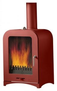 Woodburning stove Mojave Red