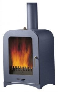 Woodburning stove Metallic Sky Blue